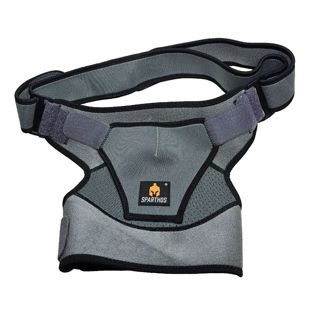 Sparthos Shoulder Brace - Support & Compression Rotator Cuff Universal Size Gray